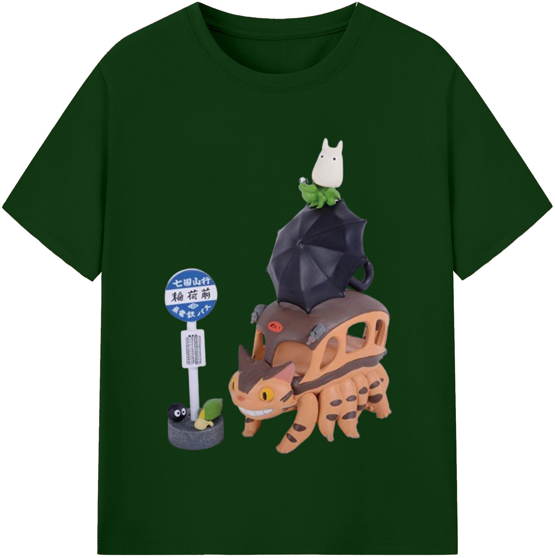 （画像用） となりのトトロ 草壁メイ 草壁サツキ My Neighbor Totoro Satsuki Kusakabe Mei Kusakabe 綿100％半袖Tシャツ（フロントプリント）